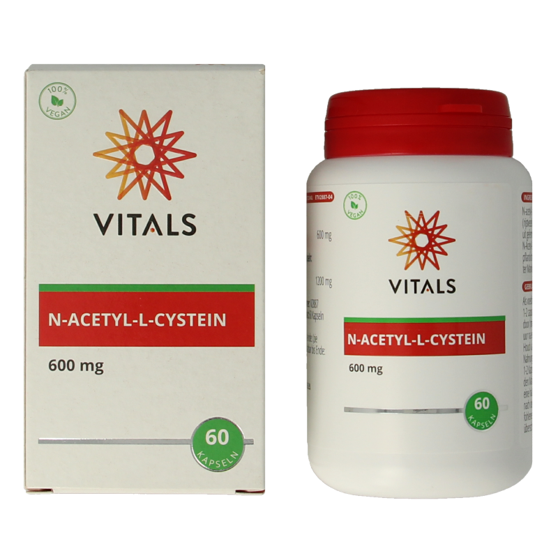 Vitals N-Acetyl-L-cysteine 600 mg 60 Vegetarische capsules