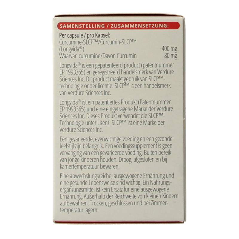 Vitals Curcumine SLCP 60 Capsules
