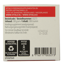 Vitals Psylliumvezels bio 200 Gram