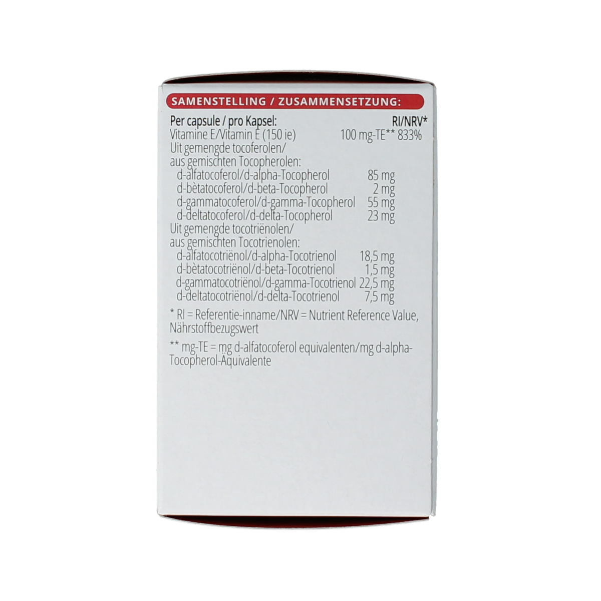 Vitals Vitamine E-8 60 Capsules