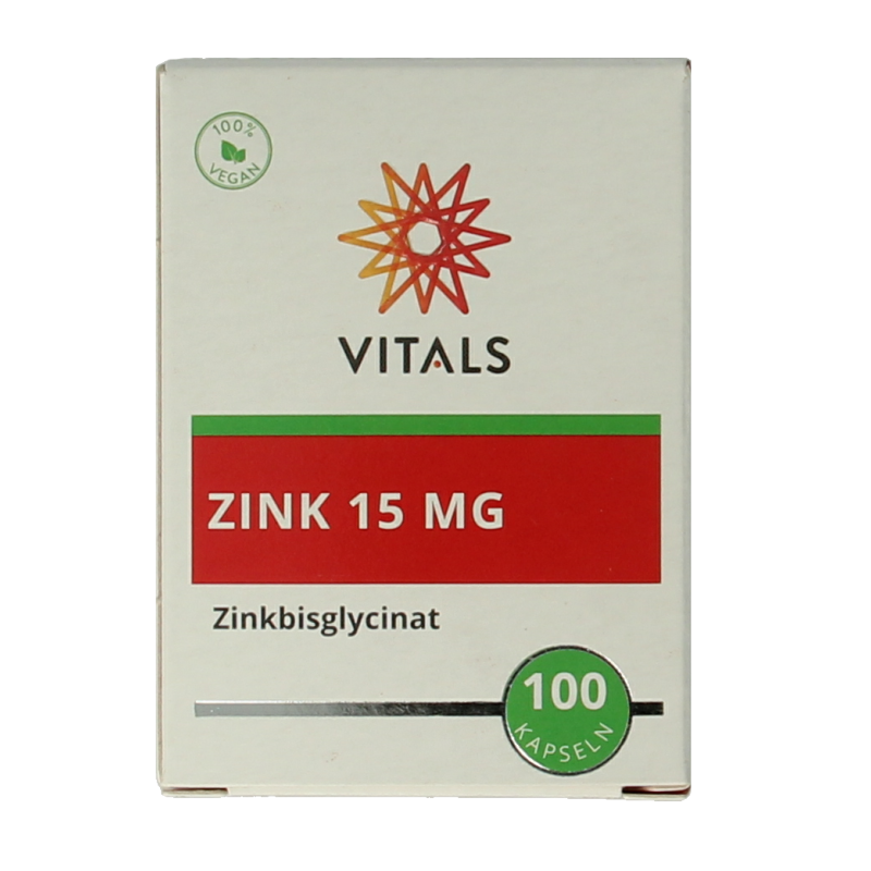 Vitals Zink 15mg 100 Capsules