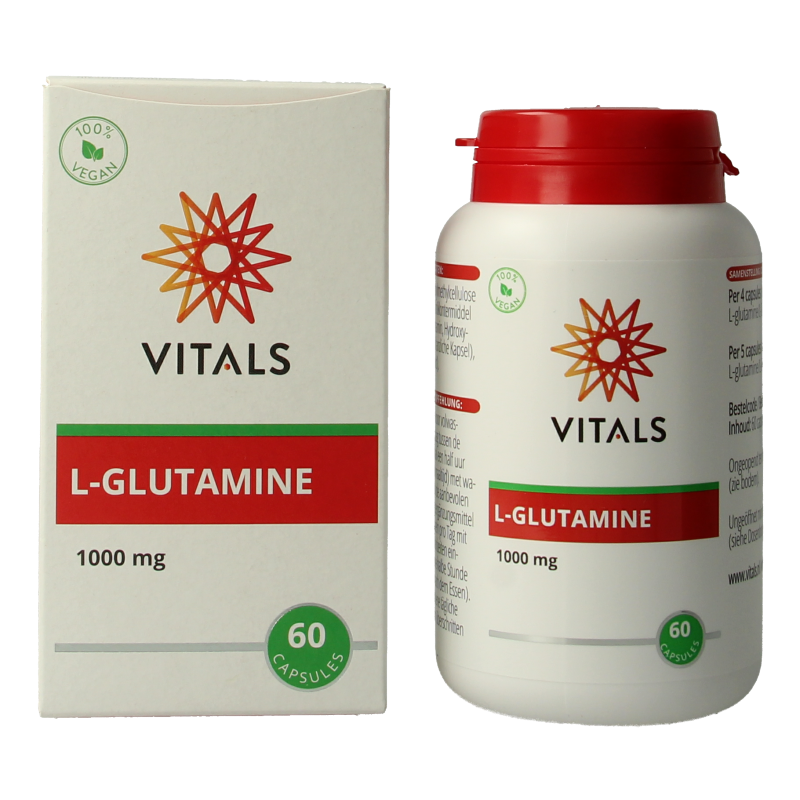 Vitals L-Glutamine 1000mg 60 Capsules