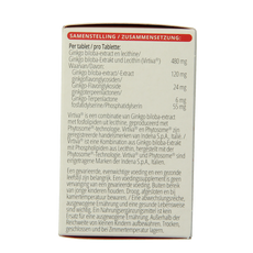 Vitals Ginkgo biloba PS 480 mg 60.00 Tabletten
