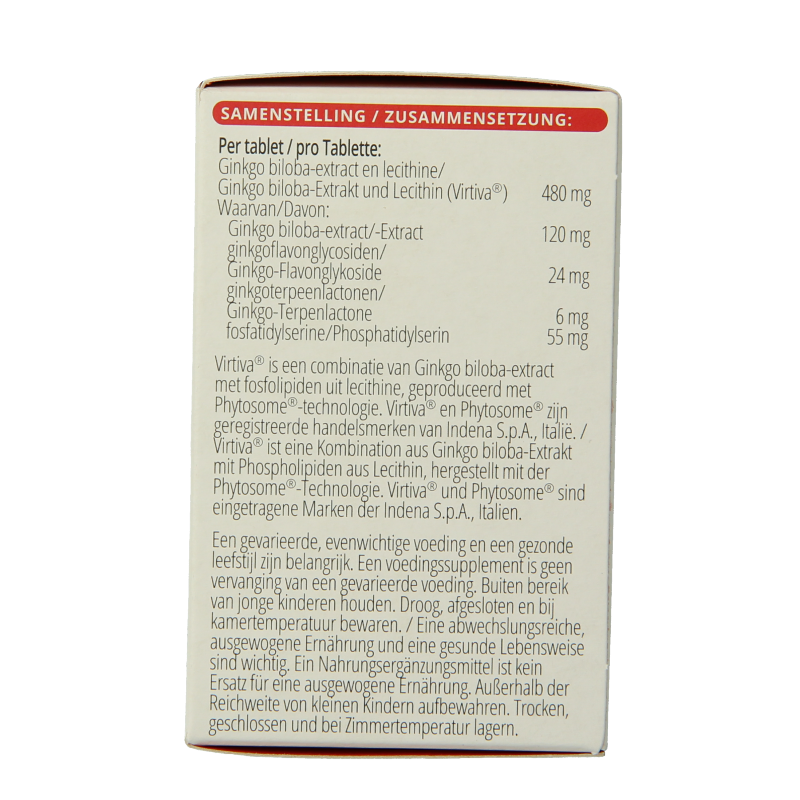 Vitals Ginkgo biloba PS 480 mg 60 Tabletten