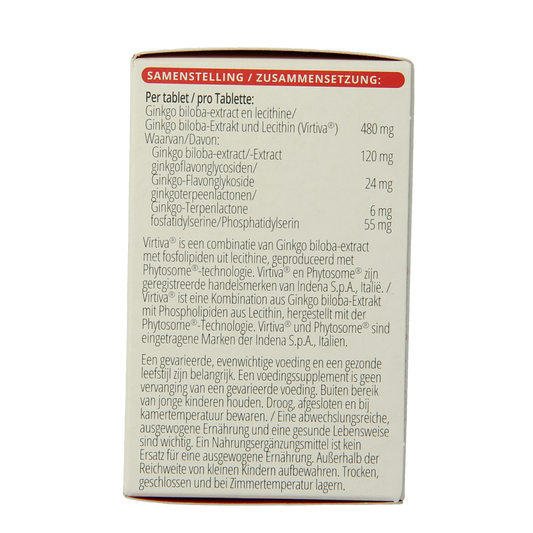 Vitals Ginkgo biloba PS 480 mg 60.00 Tabletten