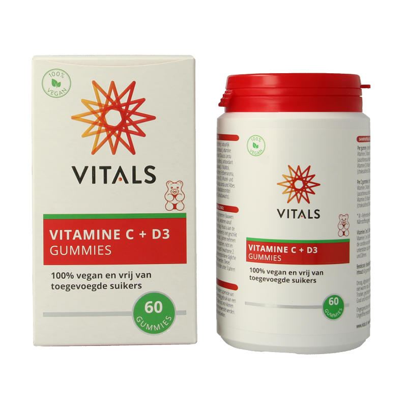 Vitals Vitamine C + D3 60 Gummies