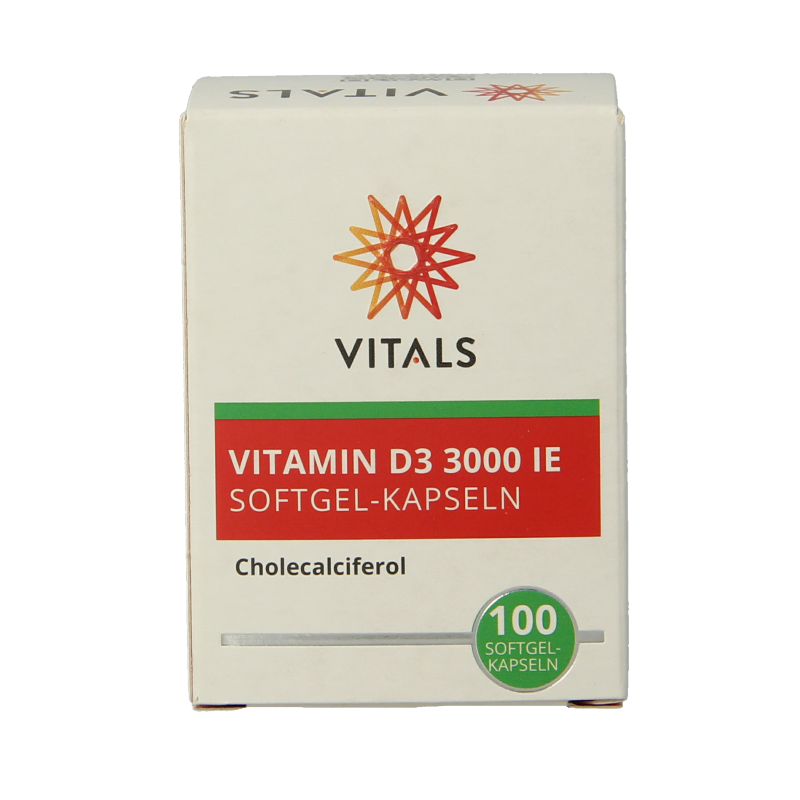 Vitals Vitamine D3 3000IE 100 Softgels