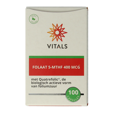Vitals Folaat 5-MTHF 400 mcg 100.00 Capsules