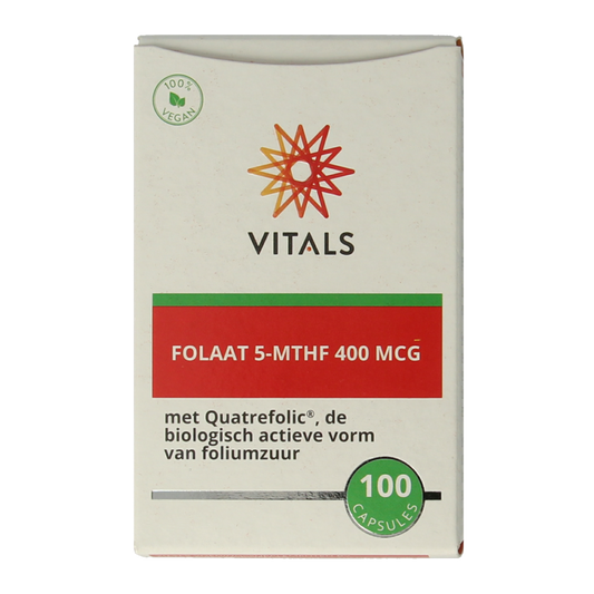 Vitals Folaat 5-MTHF 400 mcg 100 Capsules