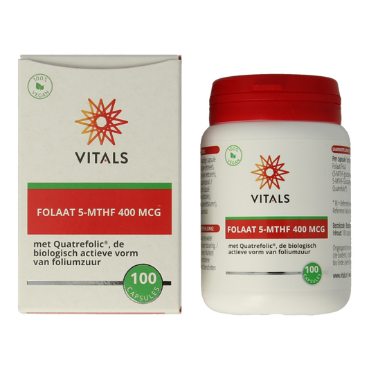 Vitals Folaat 5-MTHF 400 mcg 100 Capsules