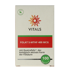 Vitals Folaat 5-MTHF 400 mcg 100.00 Capsules
