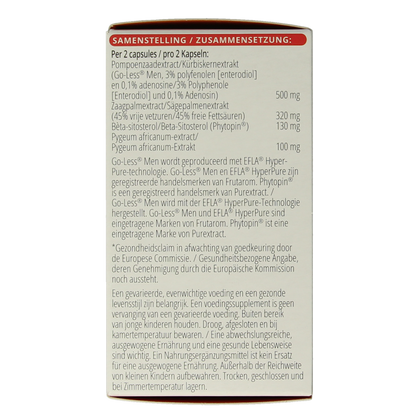 Vitals Mannenformule pro prostaat 60.00 Capsules