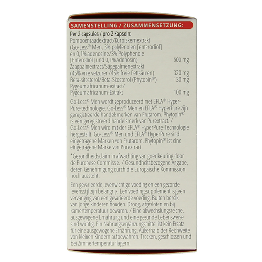 Vitals Mannenformule pro prostaat 60.00 Capsules