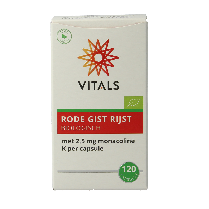 Vitals Rode gist rijst bio 120 Capsules