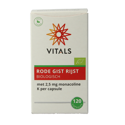 Vitals Rode gist rijst bio 120 Capsules