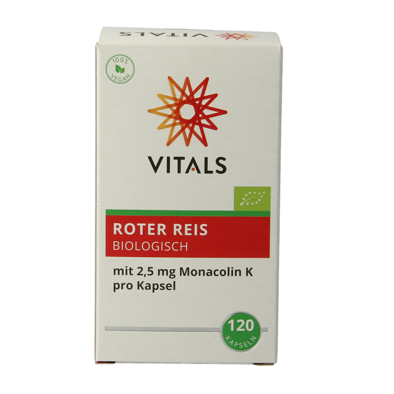 Vitals Rode gist rijst bio 120 Capsules