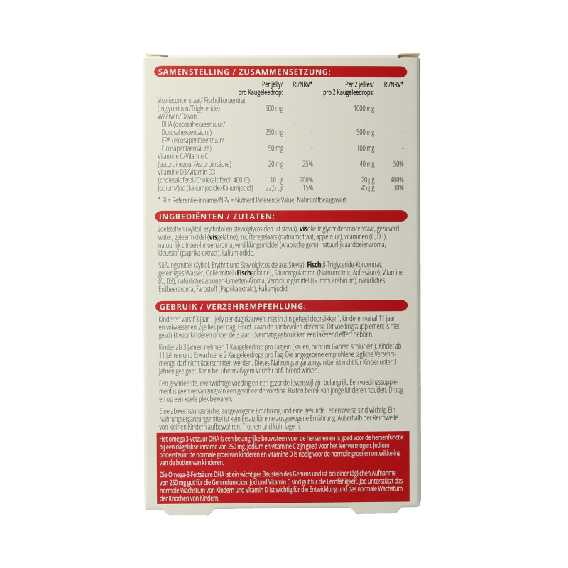 Vitals Kids omega 3 plus jellies 60 Stuks