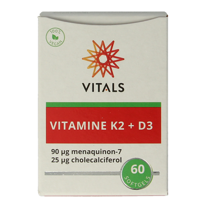 Vitals Vitamine K2 + D3 60.00 Softgels