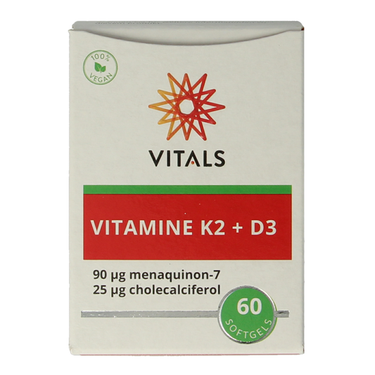 Vitals Vitamine K2 + D3 60 Softgels