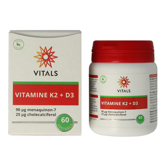 Vitals Vitamine K2 + D3 60 Softgels