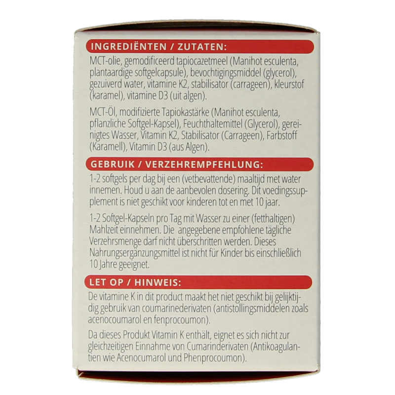 Vitals Vitamine K2 + D3 60 Softgels