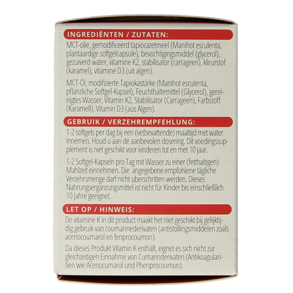 Vitals Vitamine K2 + D3 60.00 Softgels