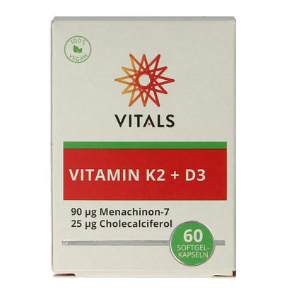 Vitals Vitamine K2 + D3 60.00 Softgels
