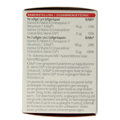 Vitals Vitamine K2 + D3 60.00 Softgels