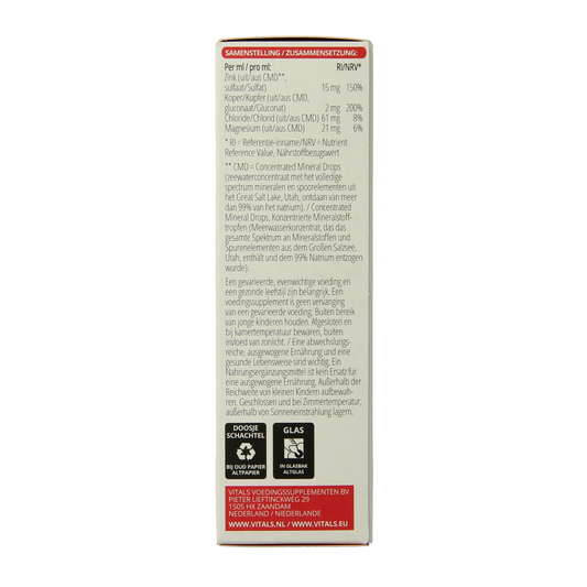 Vitals Elementair zink & koper 60.00 Milliliter