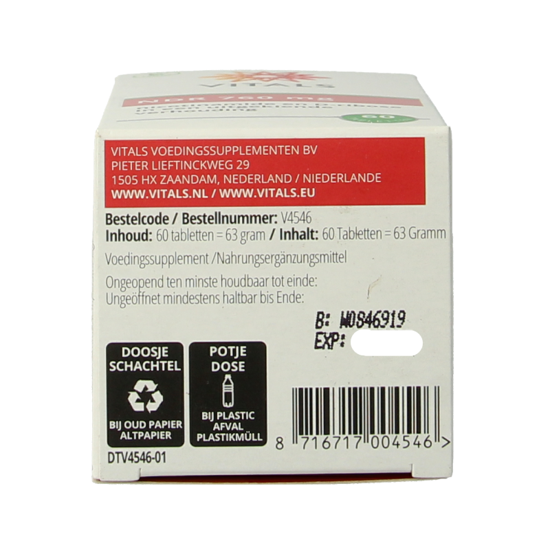 Vitals NDR 760mg 60 Tabletten