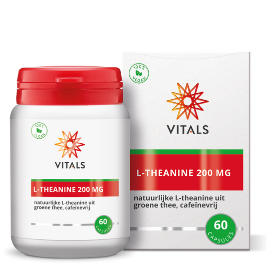 Vitals L-Theanine 200mg 60 Vegetarische capsules
