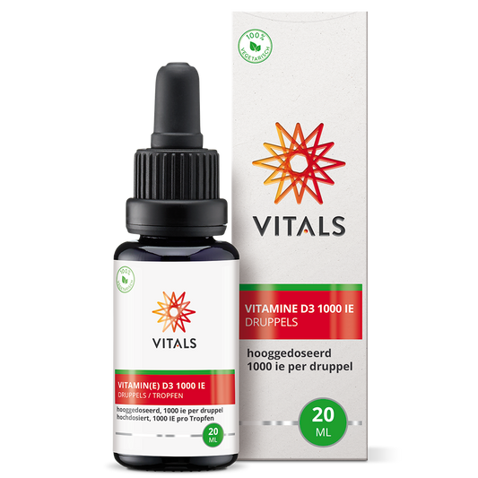 Vitals Vitamine D3 druppels 1000IE 20.00 Milliliter