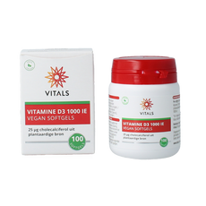 Vitals Vitamine D3 1000IE vegan 100 Softgels