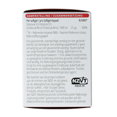 Vitals Vitamine D3 1000IE vegan 100 Softgels