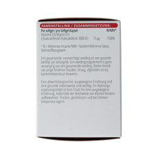 Vitals Vitamine D3 3000 ie 100.00 Softgels