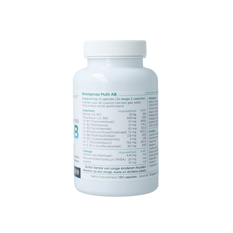 HME Bloedgroep multi AB 120 Capsules