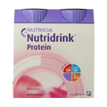 Nutridrink Protein aardbei 200ml 4 Stuks