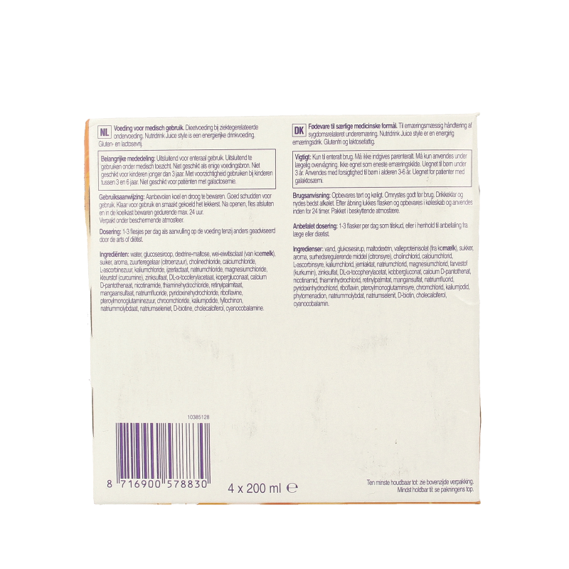 Nutridrink Juice style sinaas 800 Milliliter