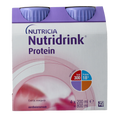 Nutridrink Protein aardbei 200ml 4 Stuks
