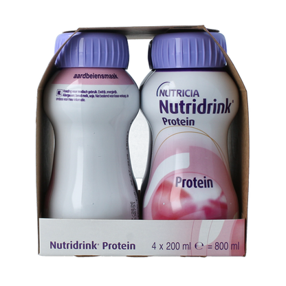 Nutridrink Protein aardbei 200ml 4.00 Stuks