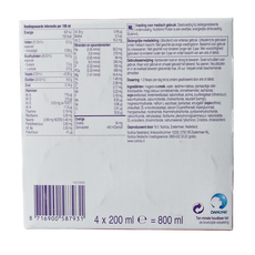 Nutridrink Protein aardbei 200ml 4 Stuks