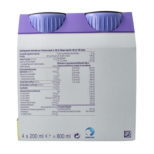 Nutridrink Protein vanille 200ml 4 Stuks