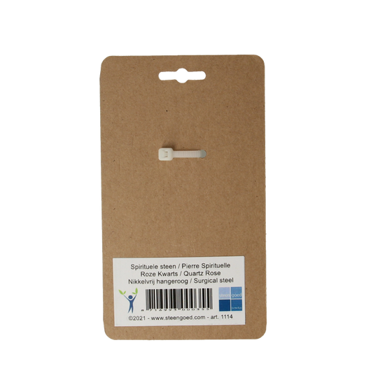 Steengoed Hanger gezondheidssteen roze kwarts 1 Stuks