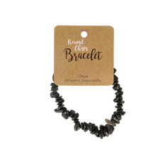 Steengoed Splitarmband onyx 1 Stuks