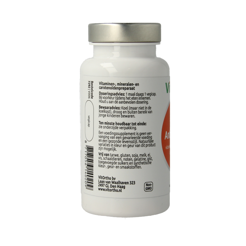 VitOrtho AntioxidForm voorheen antioxidant formule 60 Vegetarische capsules