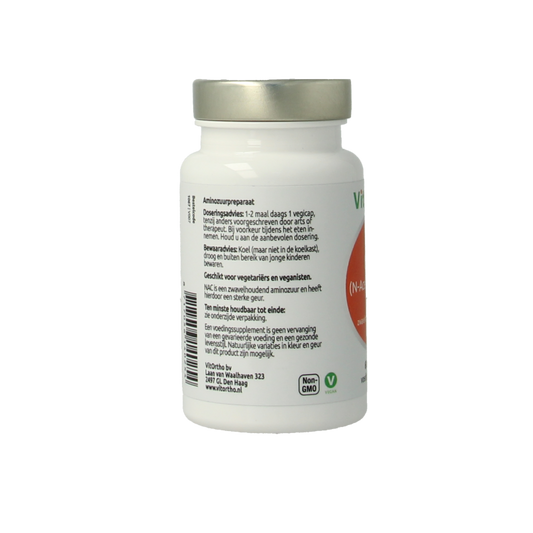 VitOrtho NAC N-Acetyl cysteine 500mg 60 Vegetarische capsules