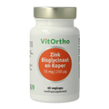 VitOrtho Zink bisglycinaat 15mg en koper 250mcg 60 Vegetarische capsules