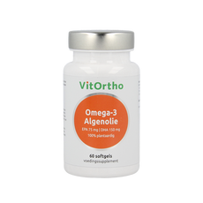VitOrtho Omega-3 algenolie EPA 75mg DHA 150mg vegan 60 Vegetarische capsules