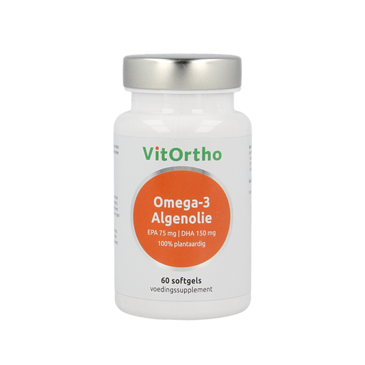 VitOrtho Omega-3 algenolie EPA 75mg DHA 150mg vegan 60 Vegetarische capsules