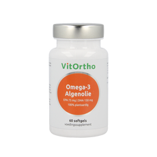 VitOrtho Omega-3 algenolie EPA 75mg DHA 150mg vegan 60.00 Vegetarische capsules